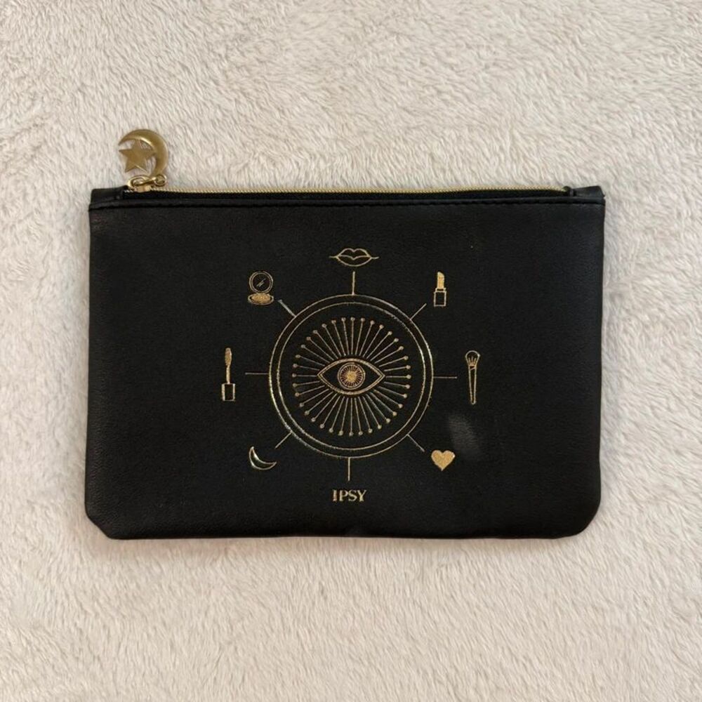 black and “you’re magic” mini makeup cosmetics bag